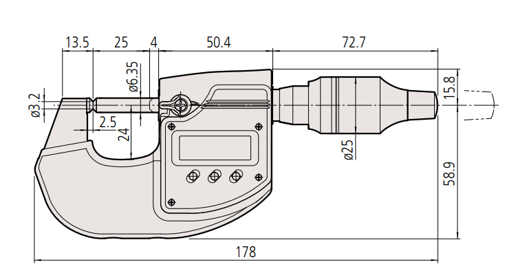 高精密数显千分尺尺寸.png 高精密数显千分尺尺寸.png