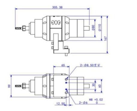 径向浮动主轴产品尺寸.jpg 径向浮动主轴产品尺寸.jpg