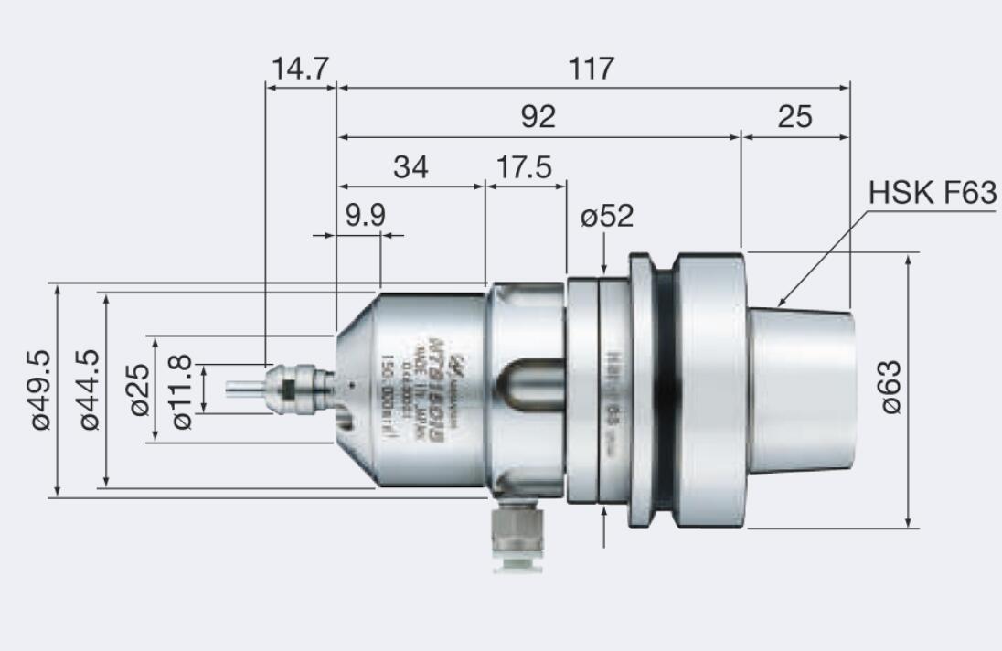 超高速气动主轴产品尺寸.jpg 超高速气动主轴产品尺寸.jpg