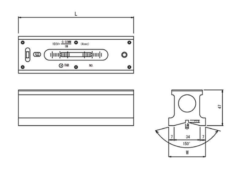 B级条式水平仪示意图.png B级条式水平仪示意图.png