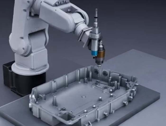 汽车电池托盘浮动去毛刺